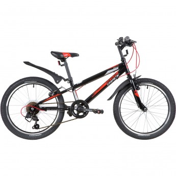 Детский велосипед NOVATRACK RACER 6.V 20" чёрный