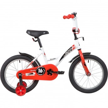 Детский велосипед NOVATRACK STRIKE 16” бело-красный