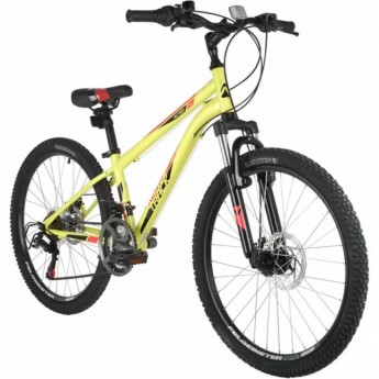 Подростковый велосипед NOVATRACK 24" ACTION стальная рама 12" зеленый