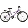 Подростковый велосипед NOVATRACK 24" ALICE стальная рама 12" лиловый 24SH6SV.ALICE.12LC21