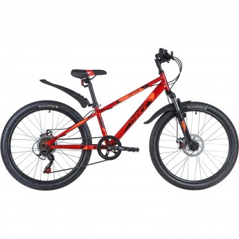 Подростковый велосипед NOVATRACK 24" EXTREME стальная рама 12" красные