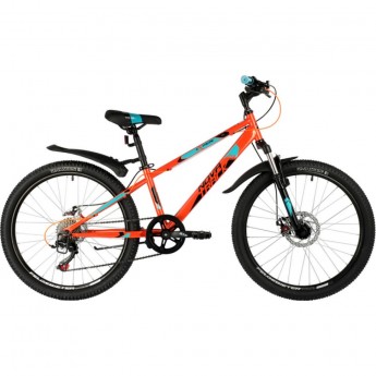 Подростковый велосипед NOVATRACK 24" EXTREME стальная рама 12" оранжевый