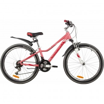 Подростковый велосипед NOVATRACK 24" NOVARA коралловый