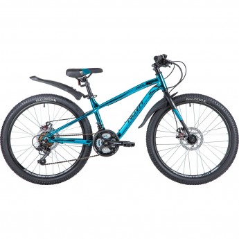 Подростковый велосипед NOVATRACK 24" PRIME 18.D алюм.рама 13" синий металлик