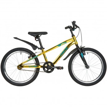 Подростковый велосипед NOVATRACK 24" PRIME 18.D алюм.рама 13" золотой металлик