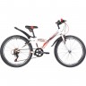 Подростковый велосипед NOVATRACK 24" RACER Y6.V белый 24SH6V.RACER.10WT20