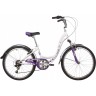 Подростковый велосипед NOVATRACK BUTTERFLY 24" бело-фиолетовый 24SH6V.BUTTERFLY.13VL22