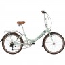 Складной велосипед NOVATRACK AURORA 24" светло-бирюзовый 24FAURORA6S.BL4