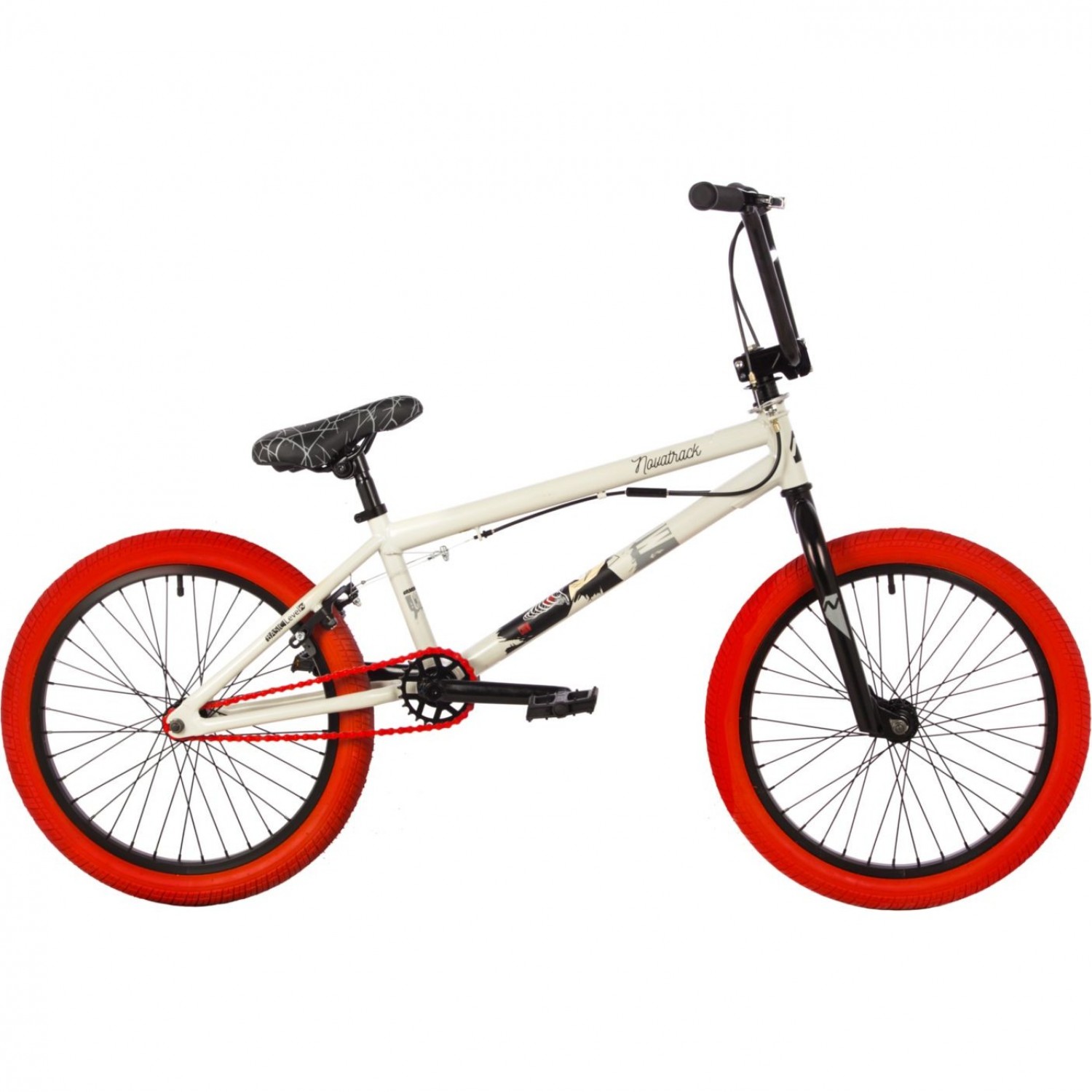 Велосипед NOVATRACK BMX CROW 20" (2023), рама 10", серый 20BMX.CROW ...