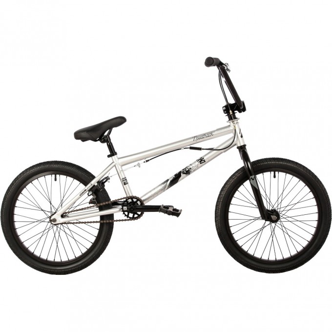 Велосипед NOVATRACK BMX PSYCHO 20" серебристый 20BMX.PSYCHO.SL23