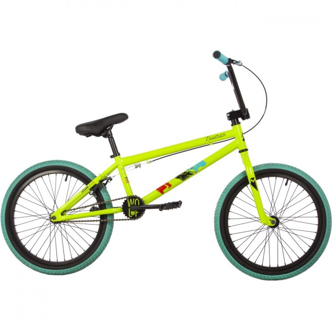 Велосипед NOVATRACK BMX WOLF 20" (2023), рама 10", зеленый 20BMX.WOLF.GN23