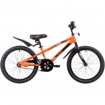 Велосипед NOVATRACK JUSTER 20" (2023), рама 12", оранжевый